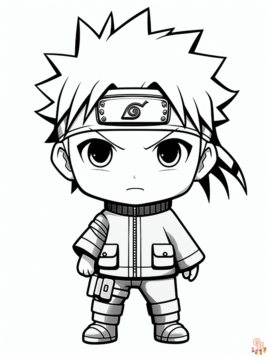 Naruto Chibi para colorir