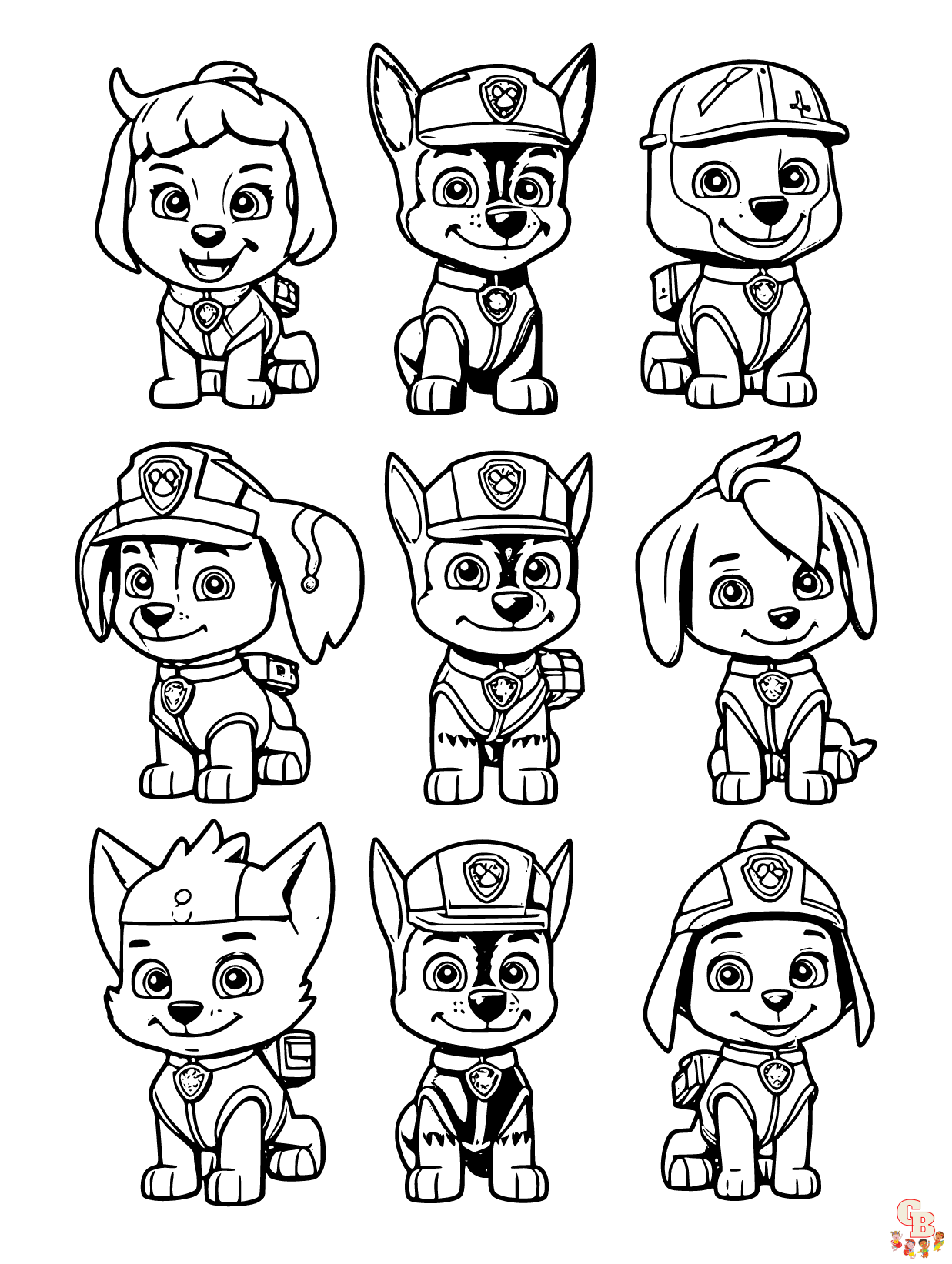 Paw Patrol coloring pages 2