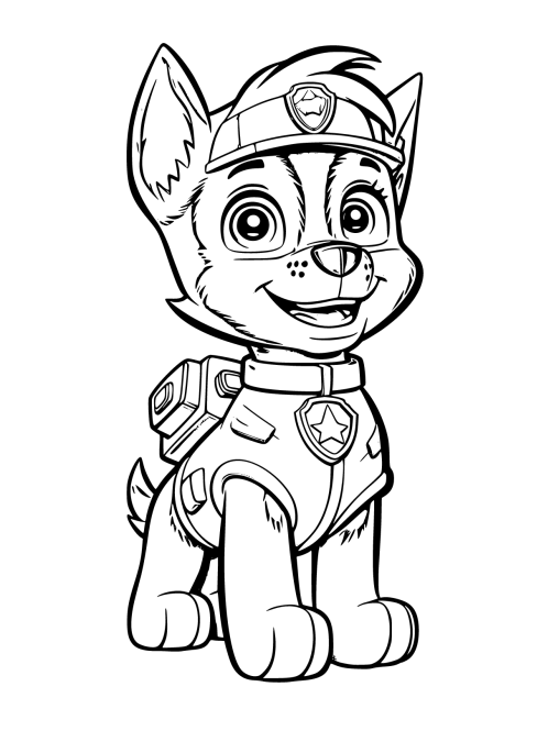 Paw Patrol Coloring Pages Free and Printable for Kids