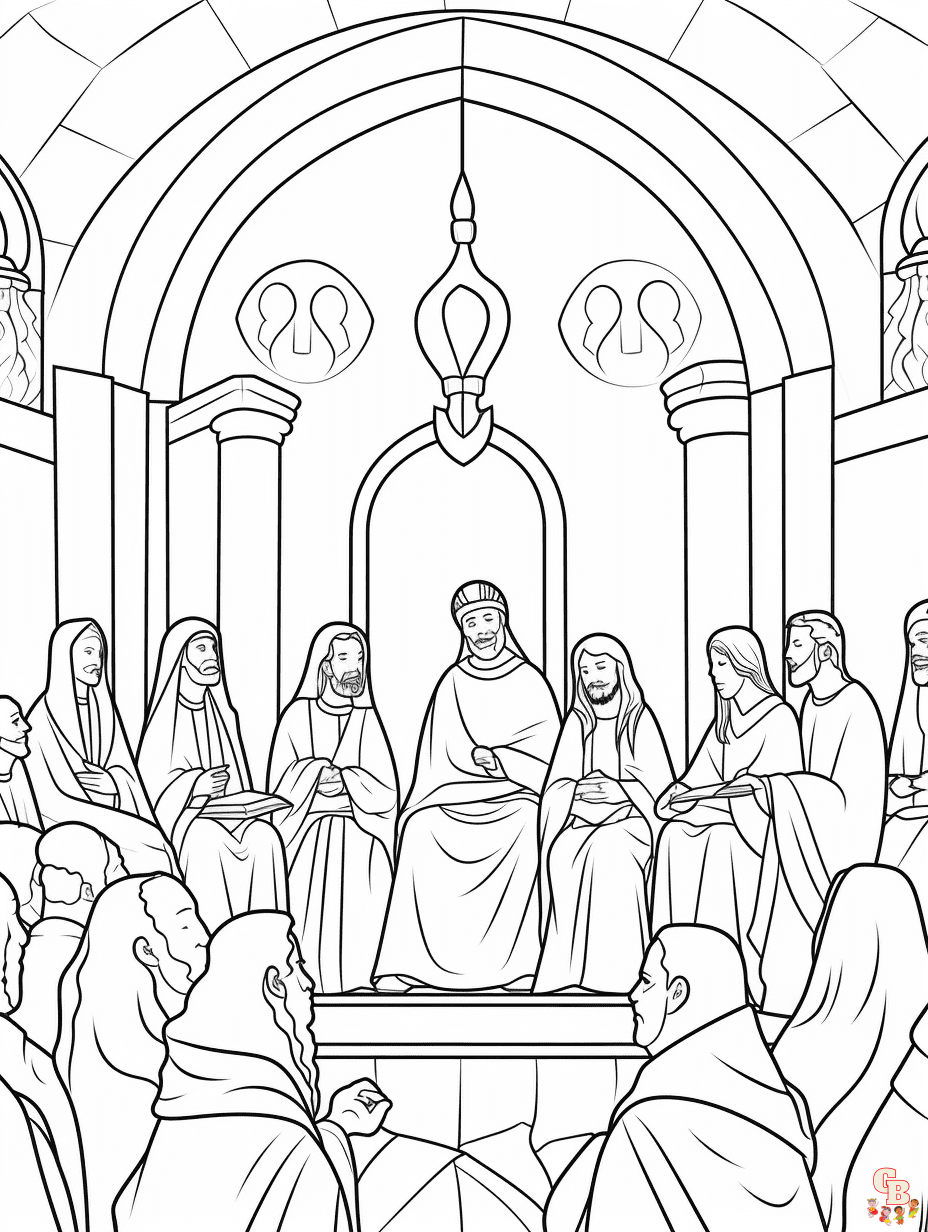 Pentecost coloring pages easy 1