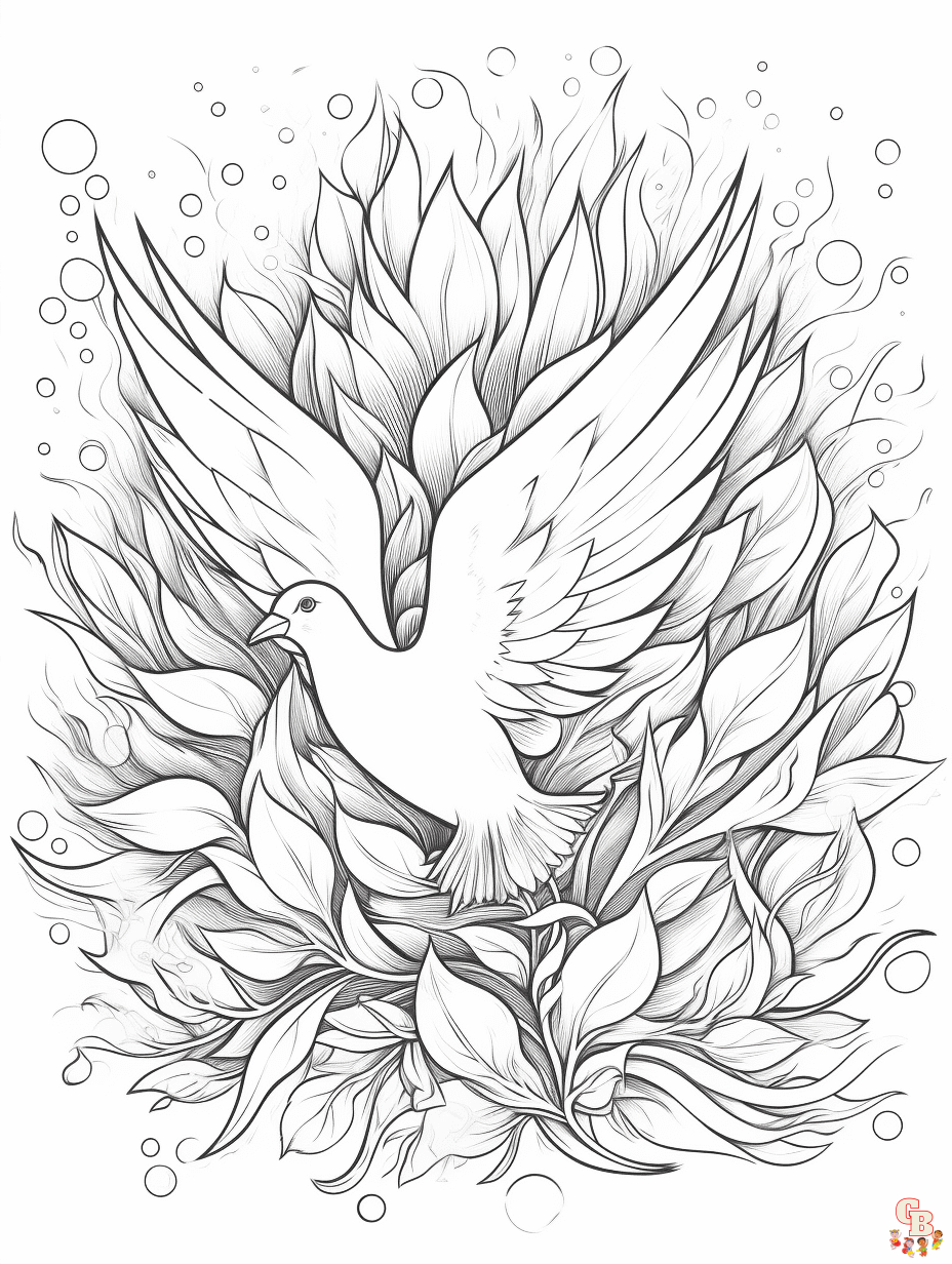Pentecost coloring pages easy 2