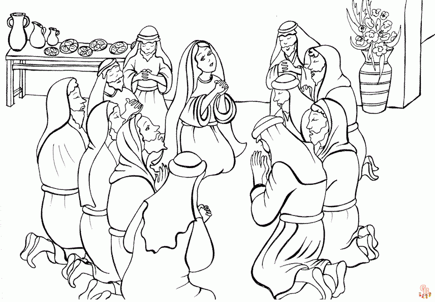 Pentecost coloring pages free