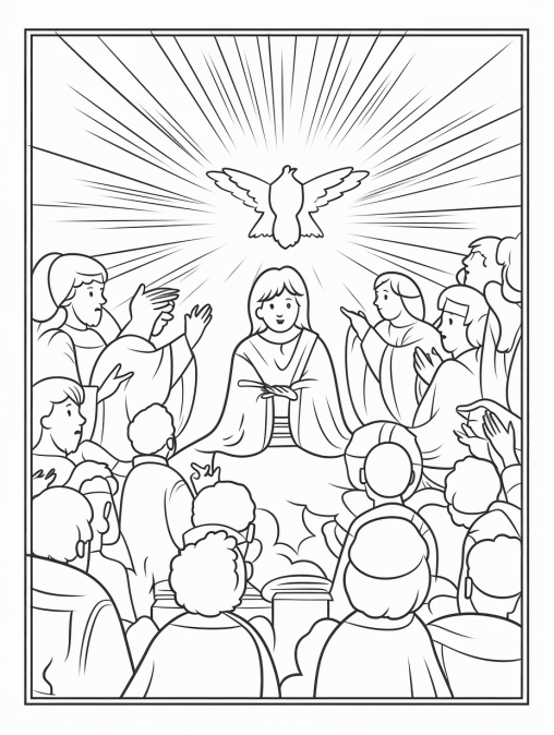 Discover with Engaging Pentecost Coloring Pages