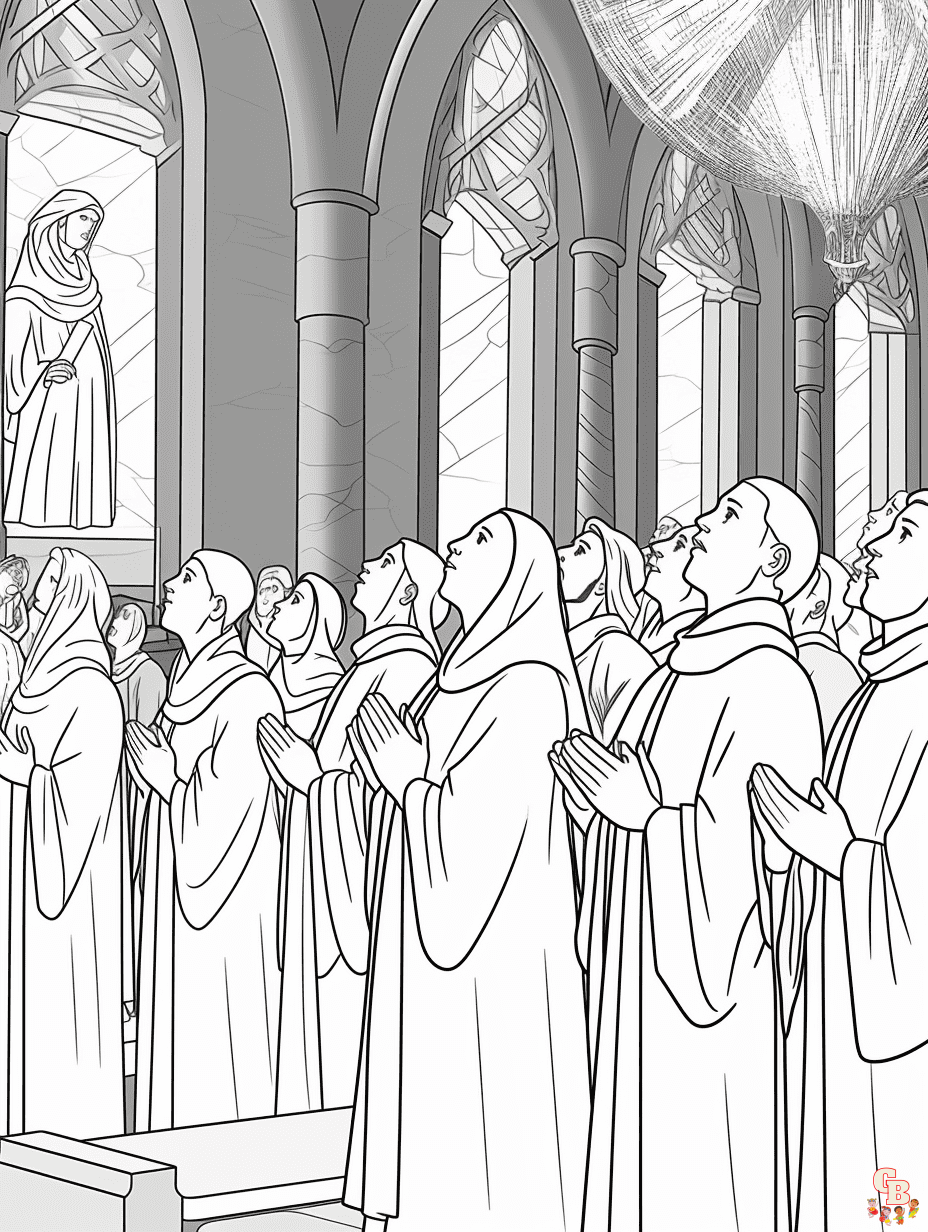 Pentecost coloring pages to print