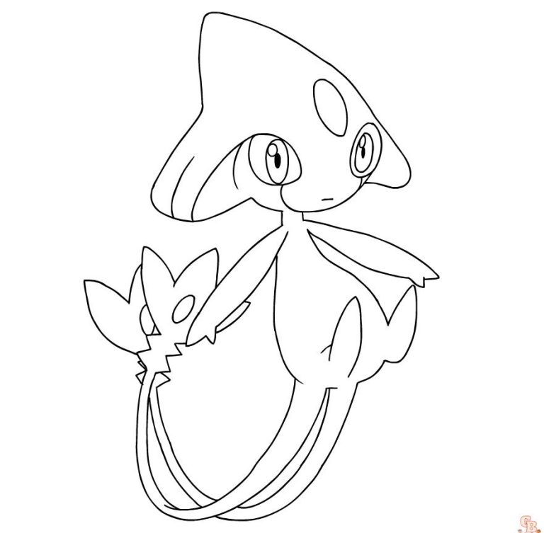 azelf coloring page easy pokemon