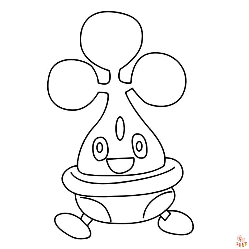 pokemon Bonsly Coloring Pages