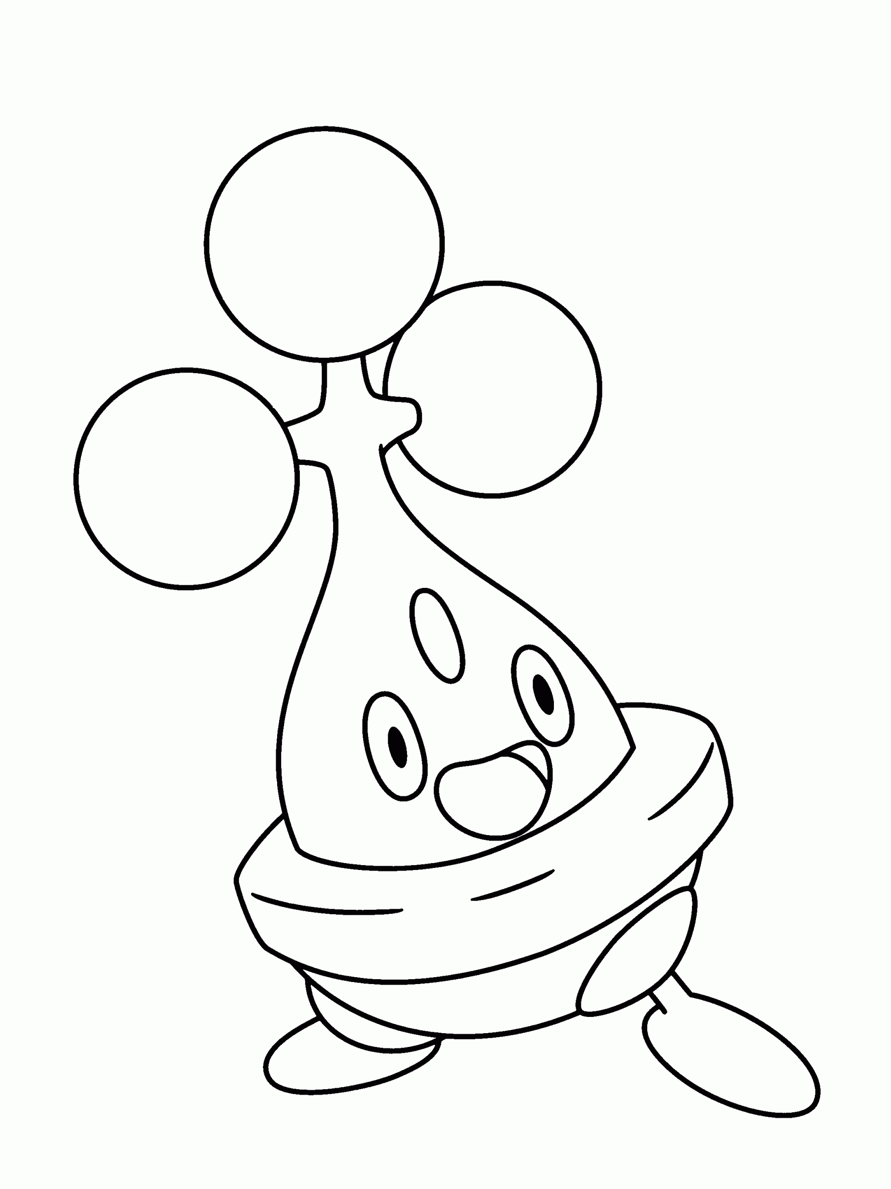 Pokemon Bonsly coloring pages to print