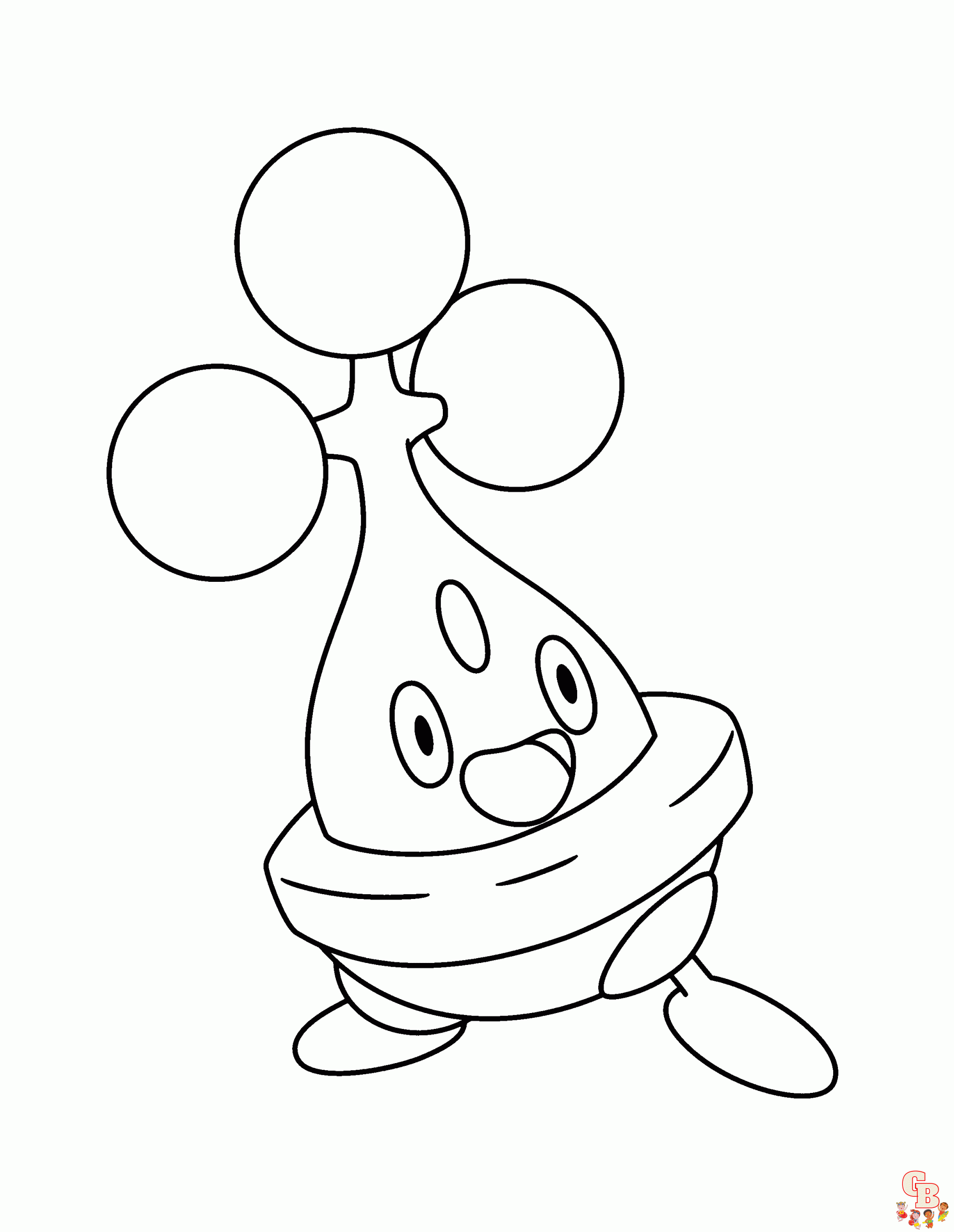 pokemon Bonsly Coloring Pages