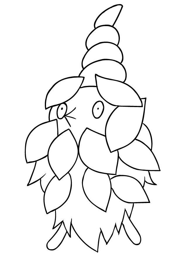 Pokemon Burmy coloring pages free