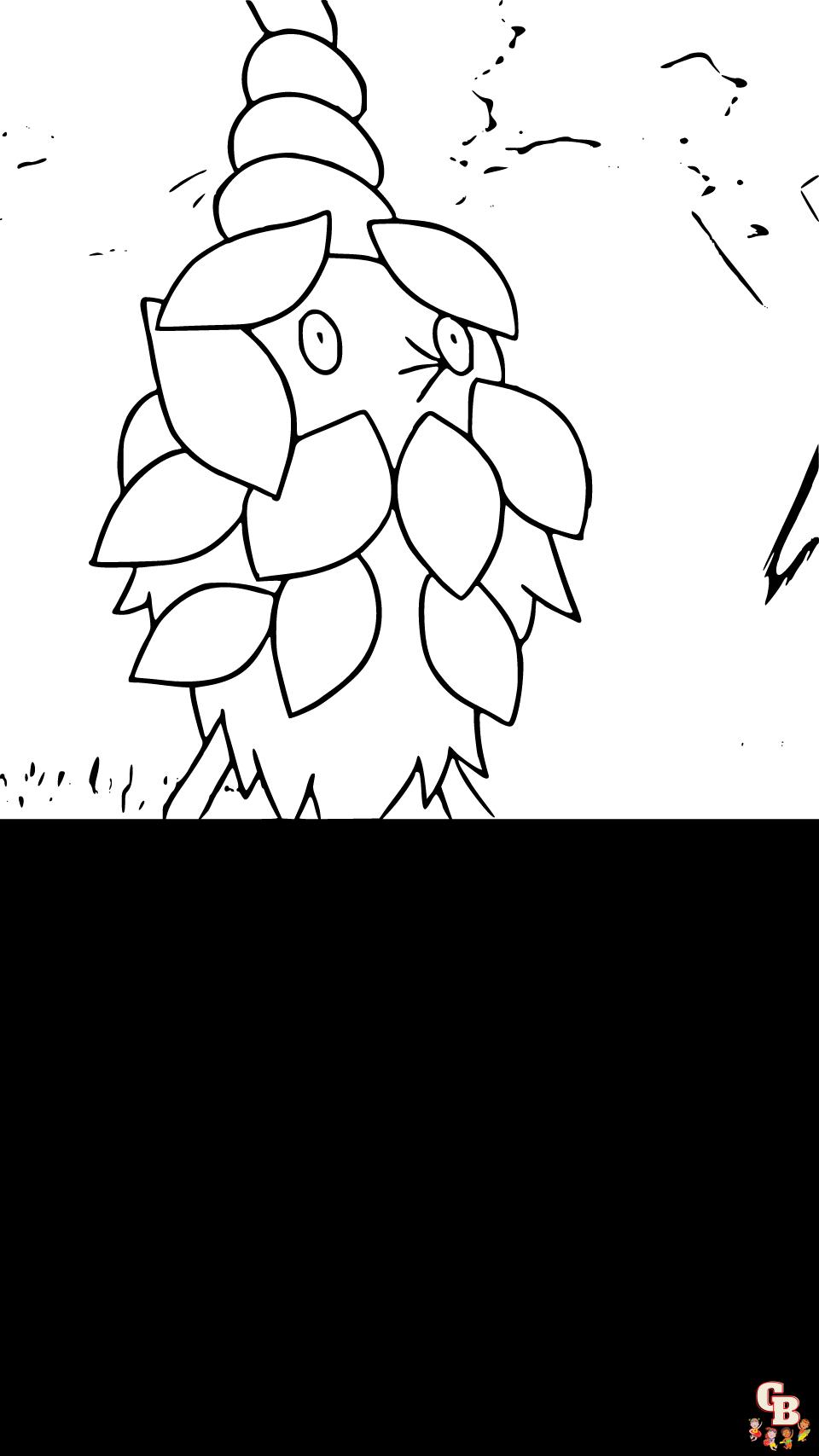 free printable wormadam coloring pages pokemon