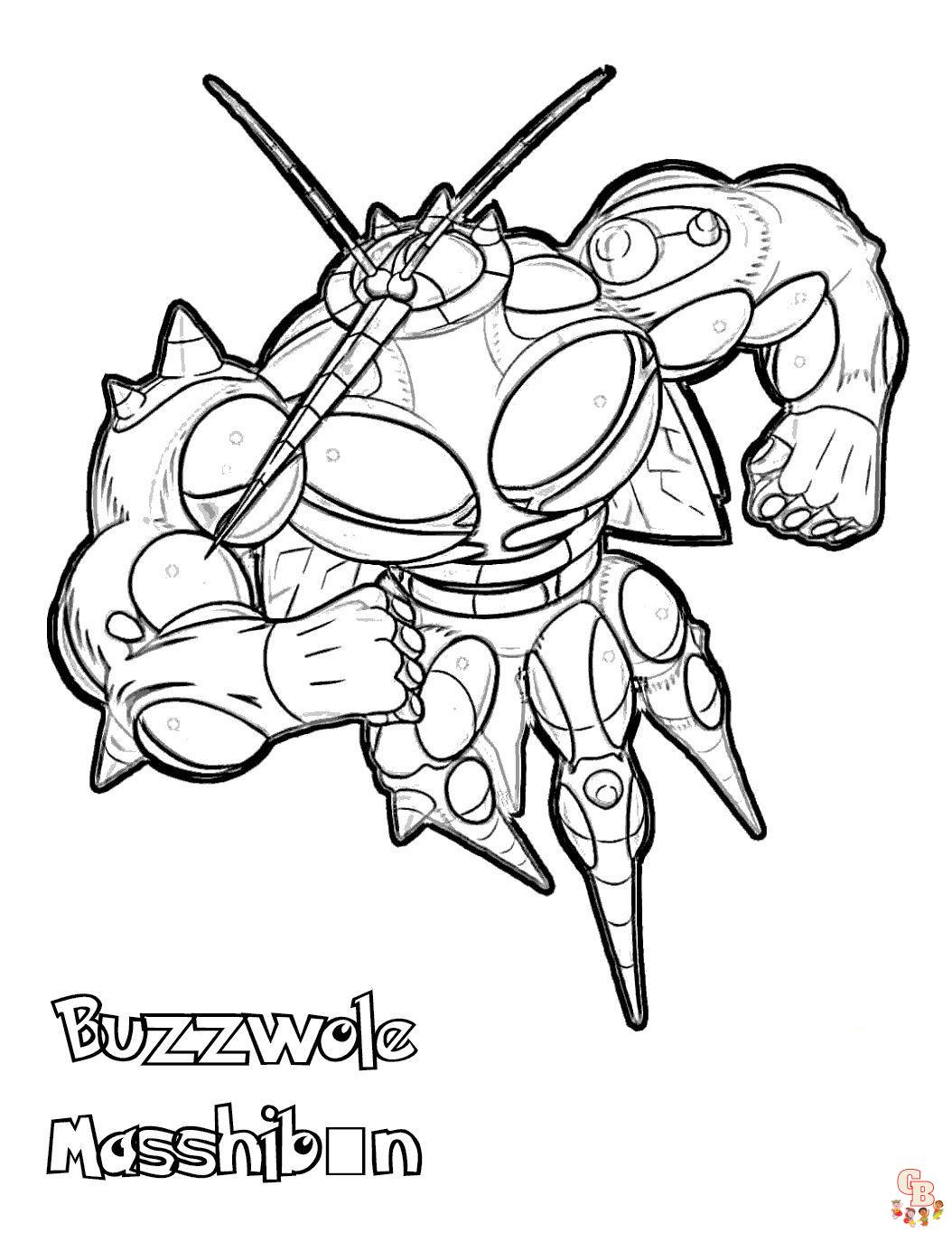 Pokemon Buzzwole Pagini De Colorat Dezl n ui i v Creativitatea