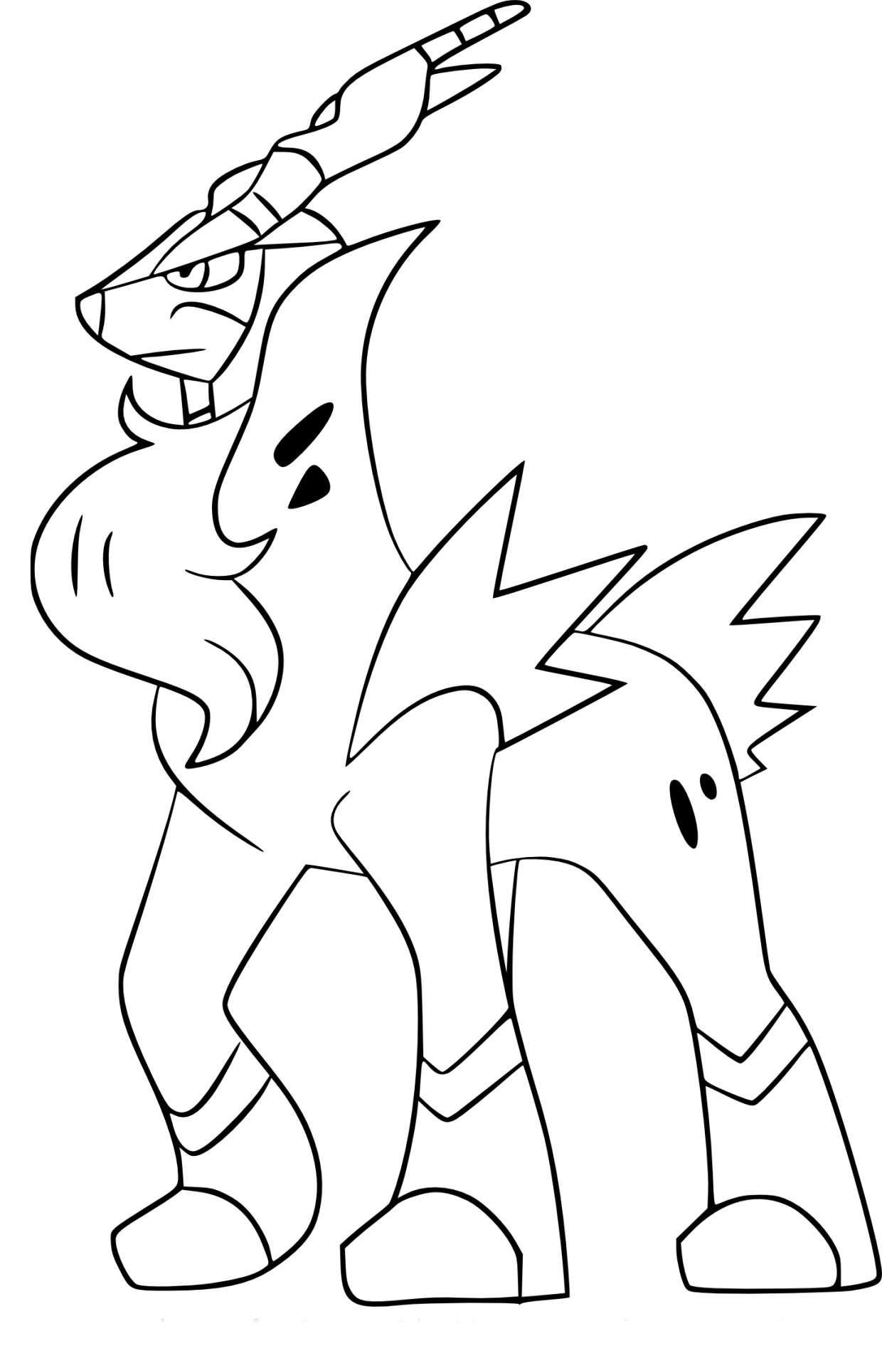 Pokemon Cobalion coloring pages