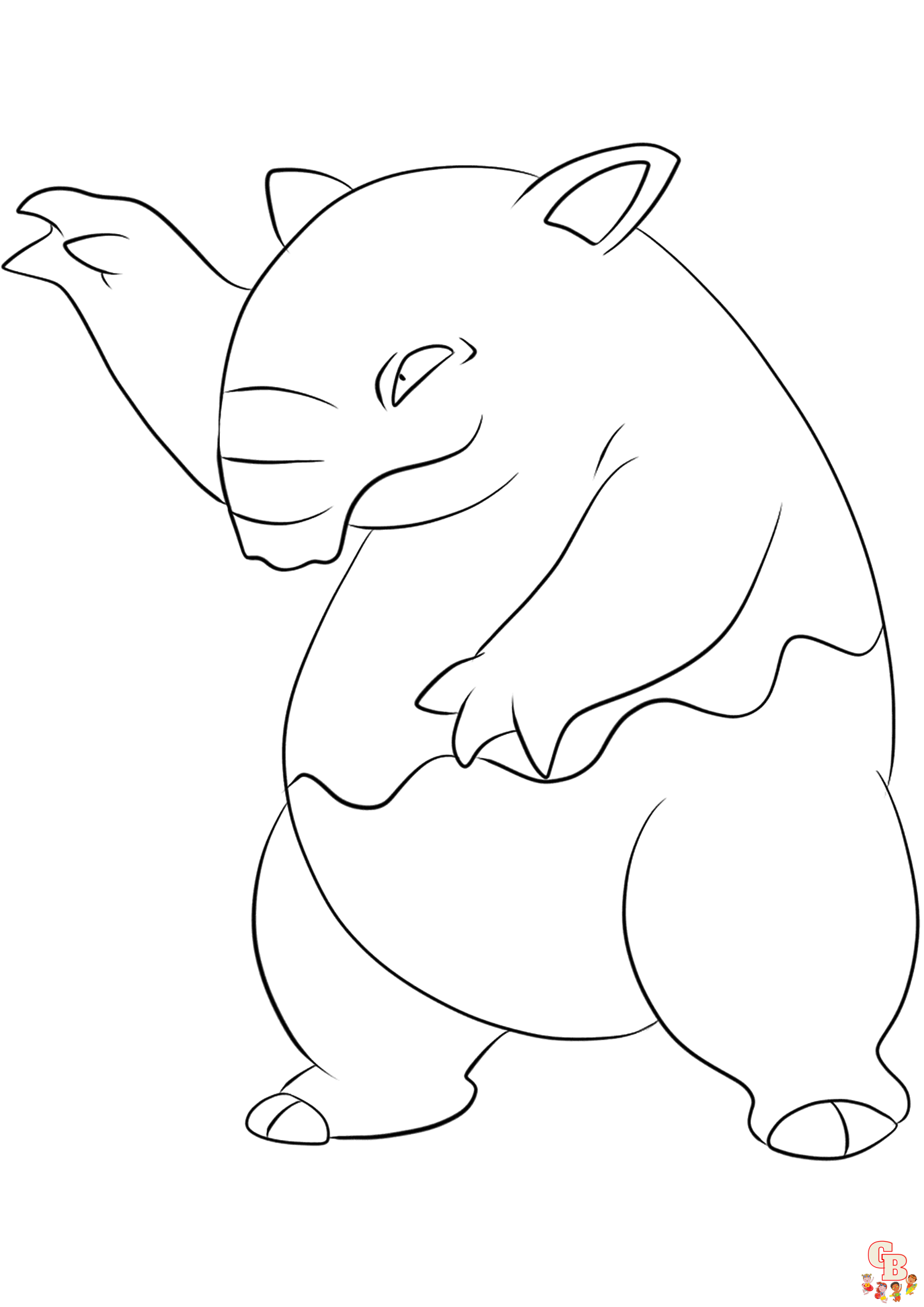 Desenho de Drowzee para colorir  Desenhos para colorir e imprimir gratis