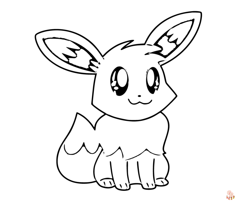 Free Eevee Pokemon Coloring Pages Printable Gbcoloring