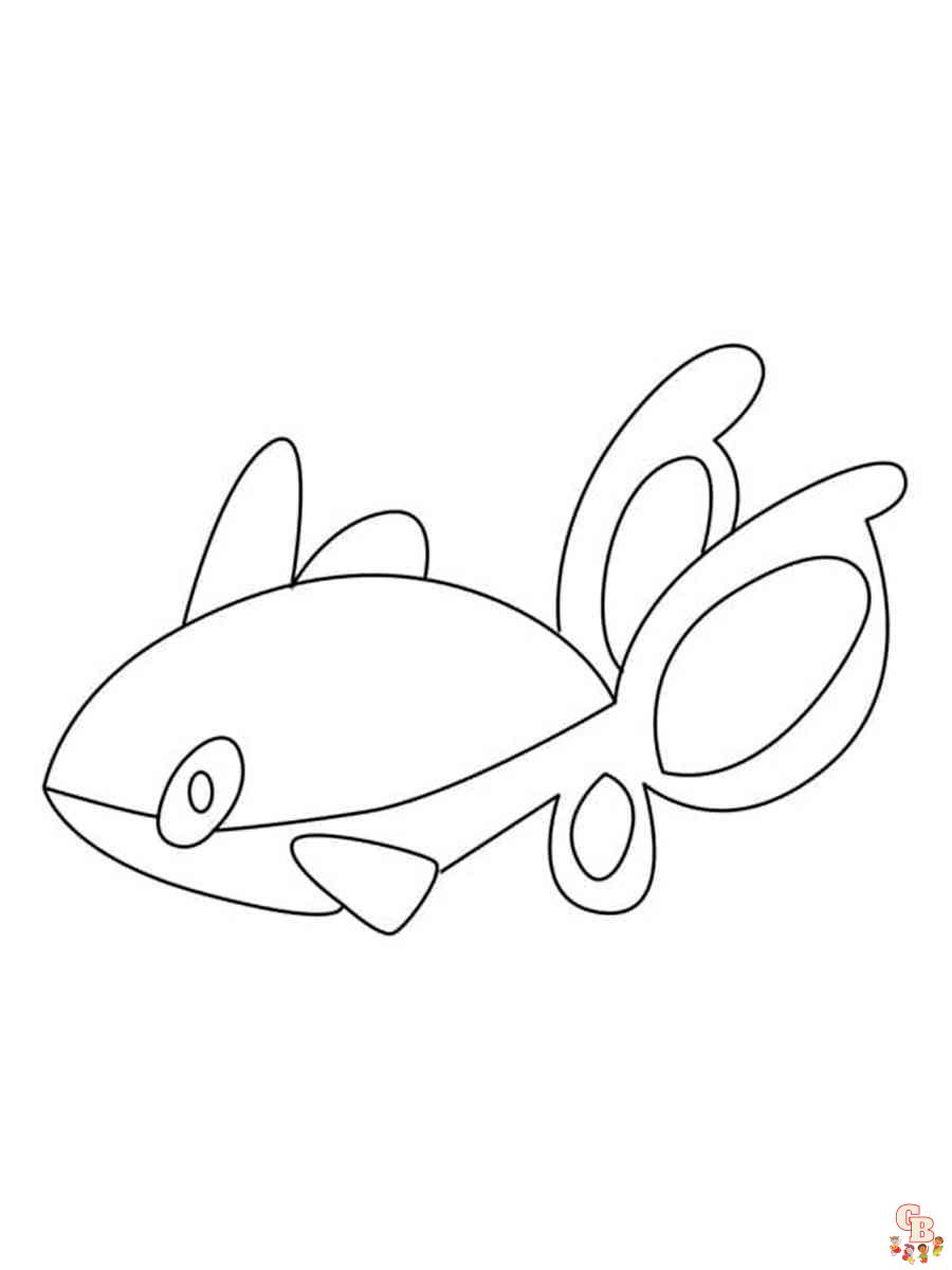 Pokemon Finneon coloring pages