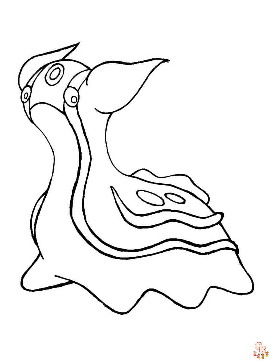 Pokemon Gastrodon coloring pages free
