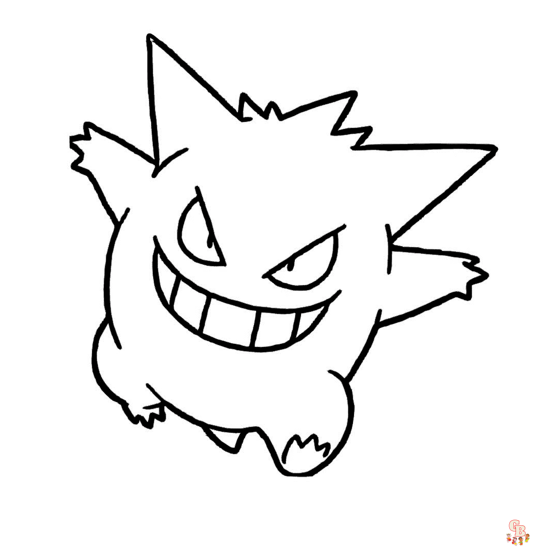 Mega Gengar Pokemon Coloring Pages Coloring Pages The Best Porn Website 6129