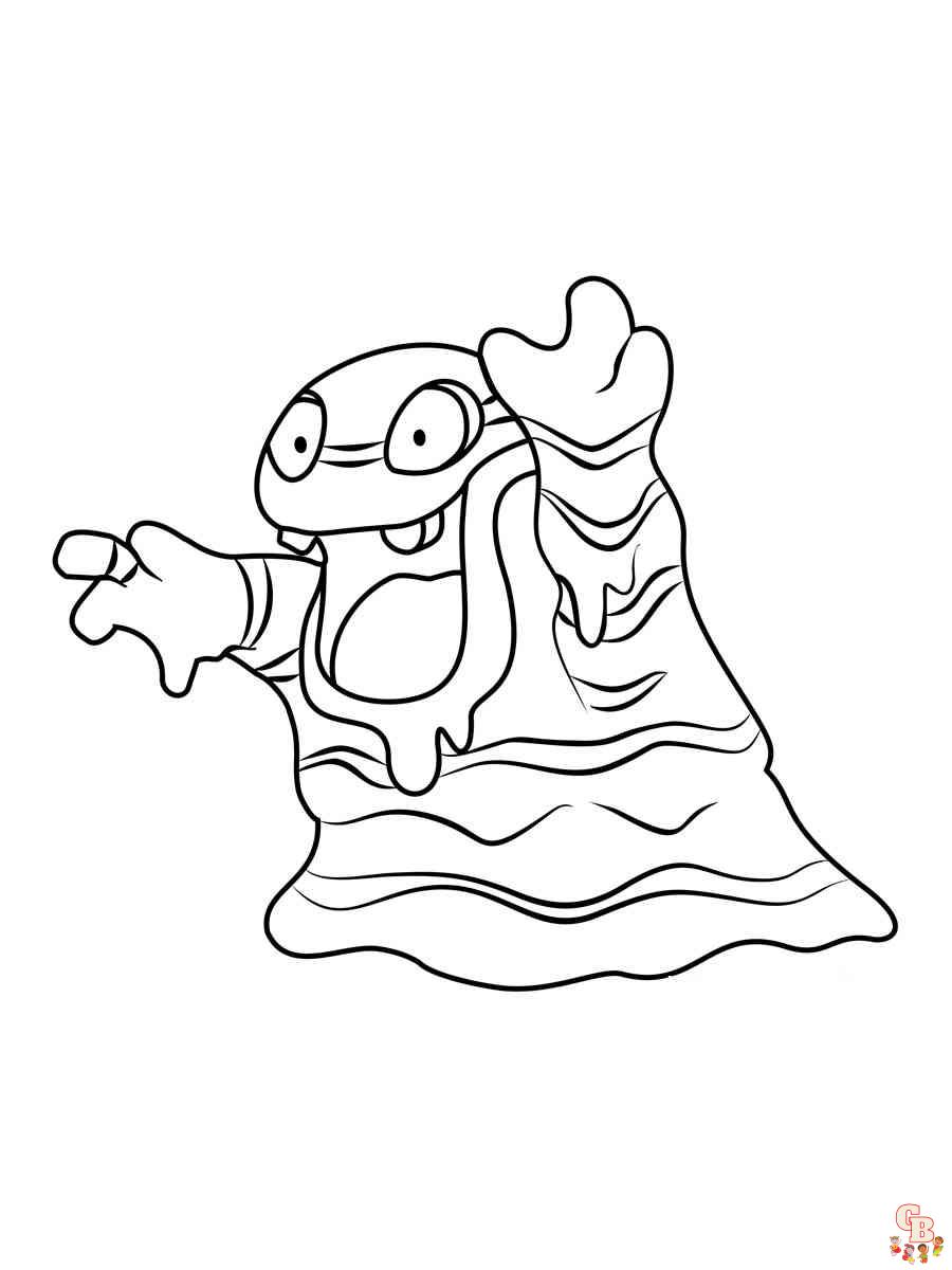 Grimer coloring pages 7