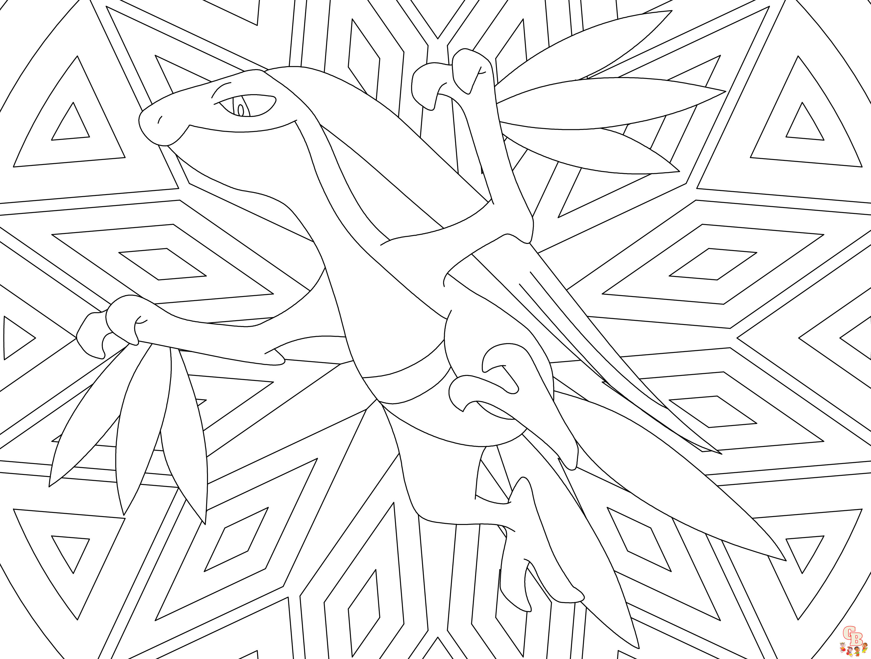 Grovyle Coloring Pages