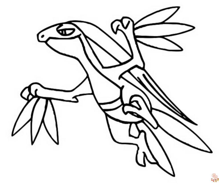 Grovyle Coloring Pages