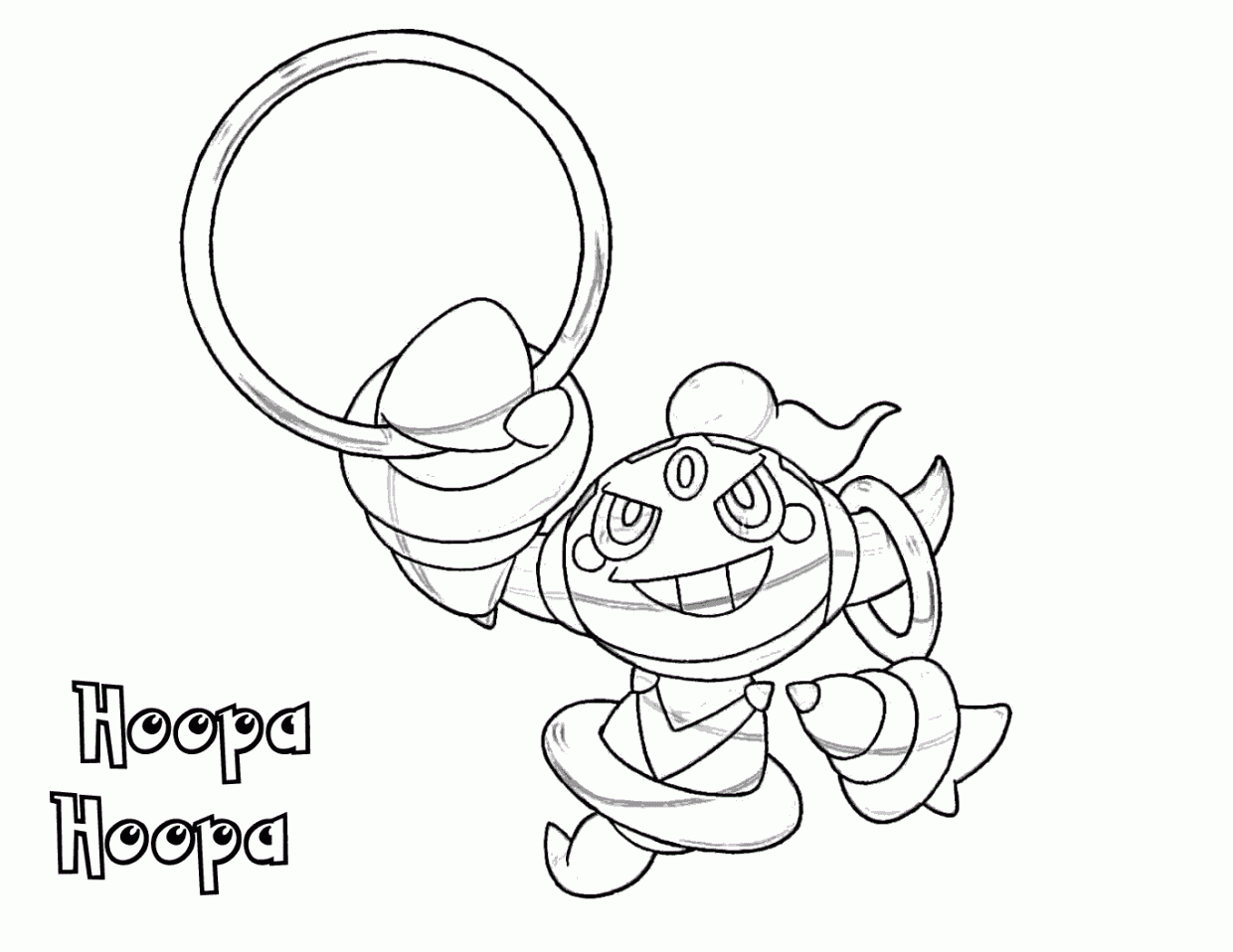 Pokemon Hoopa coloring pages