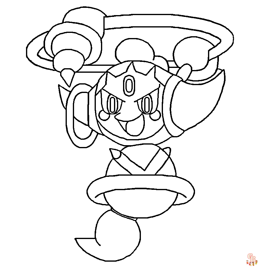 Pokemon Hoopa coloring pages free