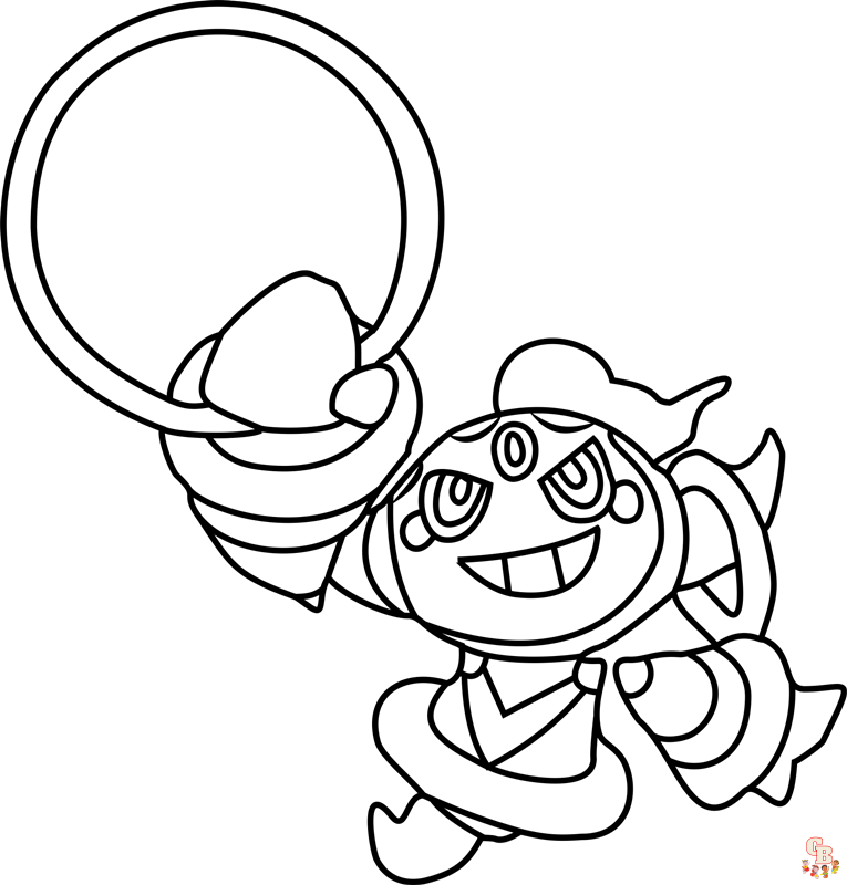 Pokemon Hoopa coloring pages printable free