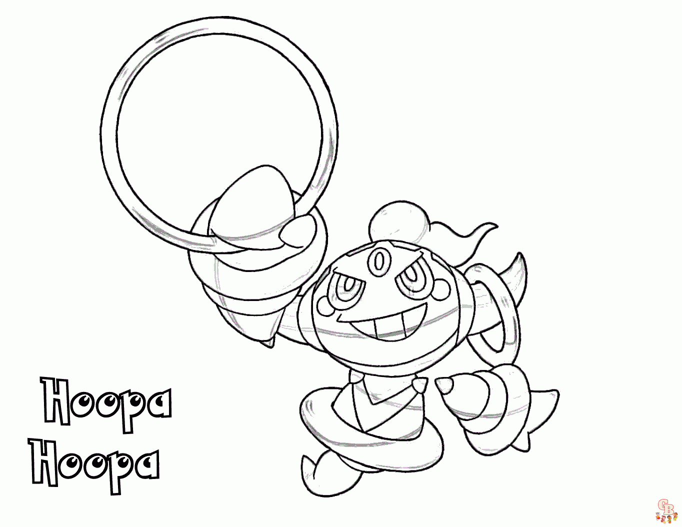 Pokemon Hoopa coloring pages