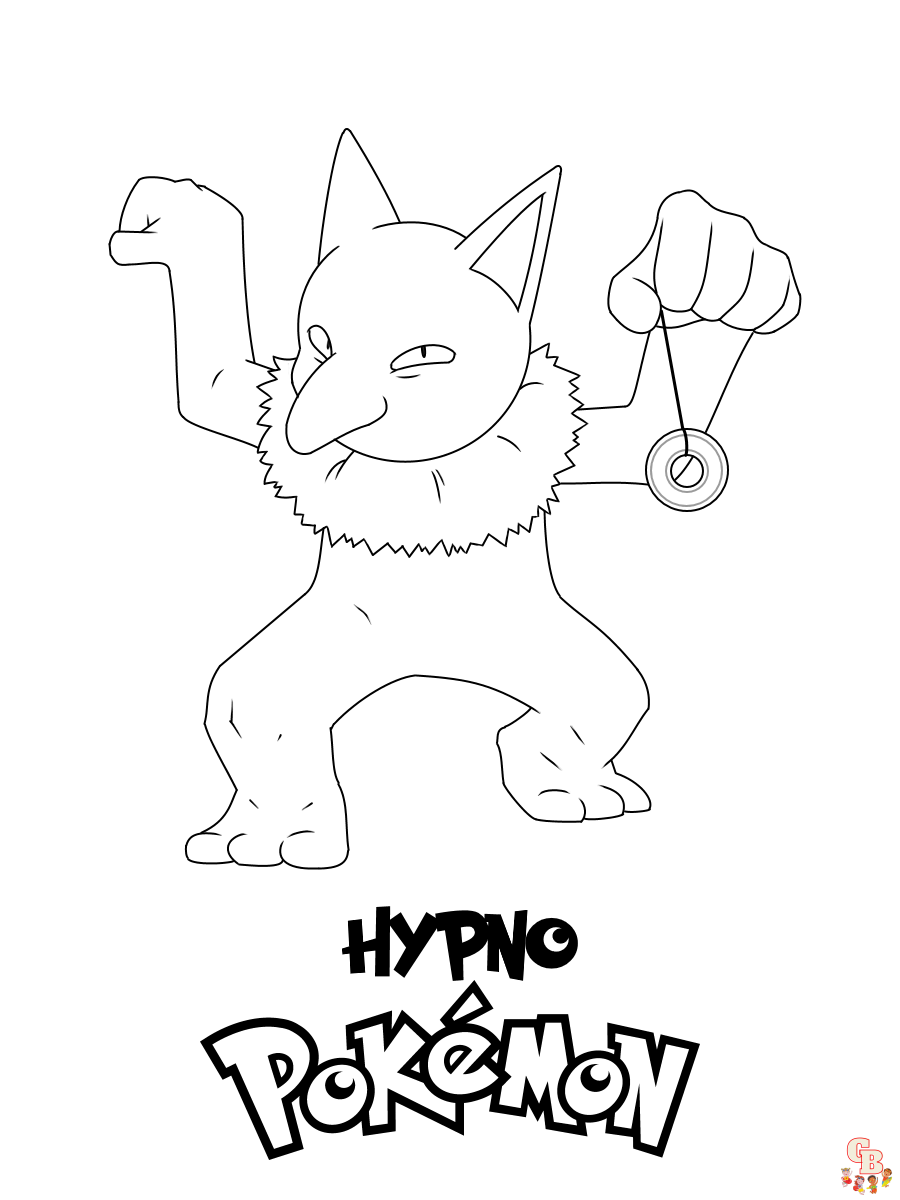 Desenhos para colorir Pokemon - Drowzee - Desenhos Pokemon