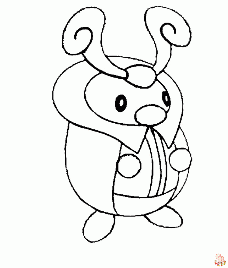 kricketot coloring pages pdfs pokemon