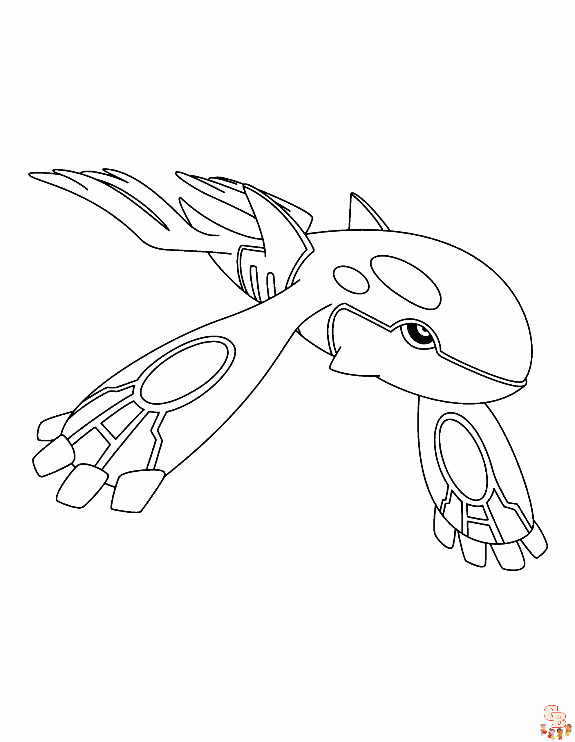 Kyogre Coloring Pages