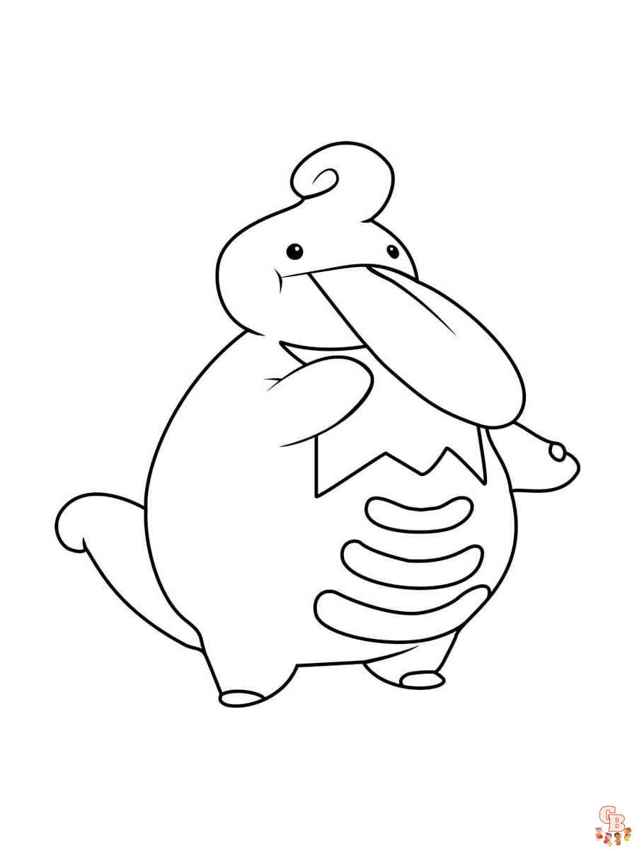 Pokemon Lickilicky coloring pages