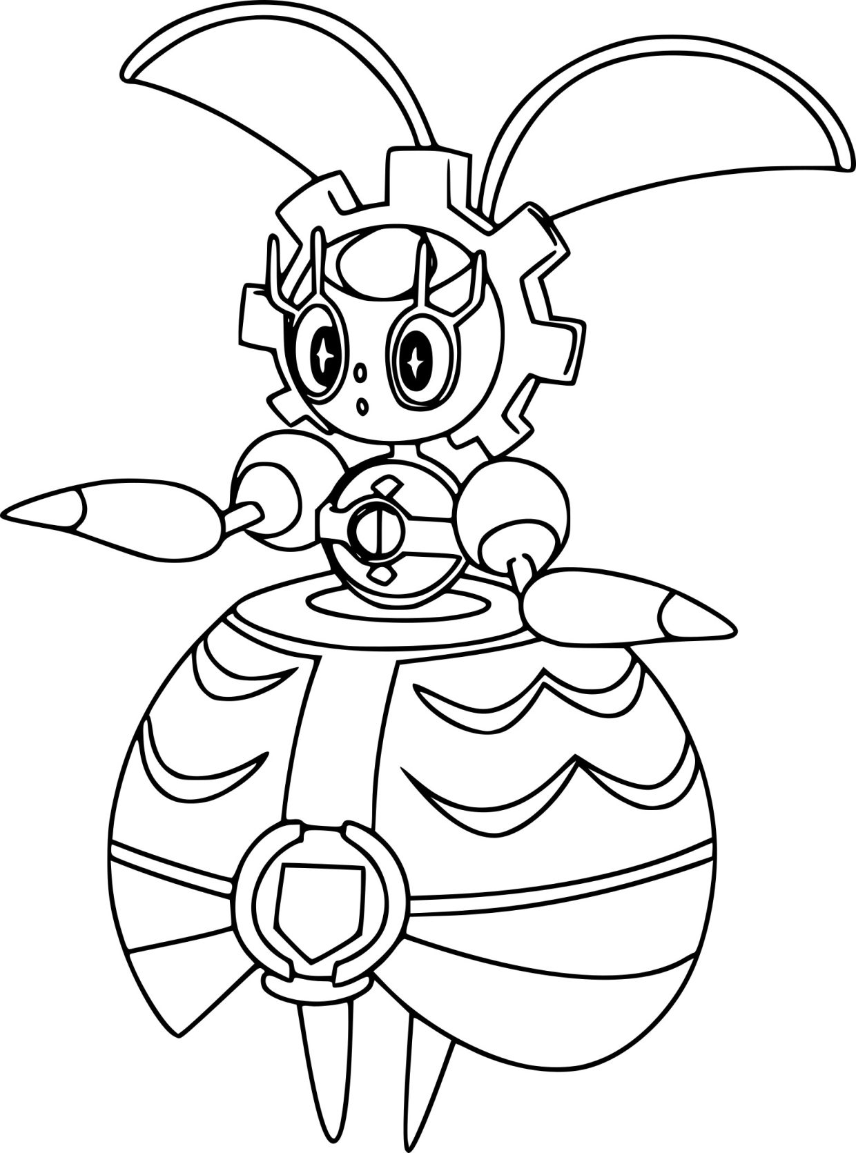 Pokemon Magearna coloring pages printable