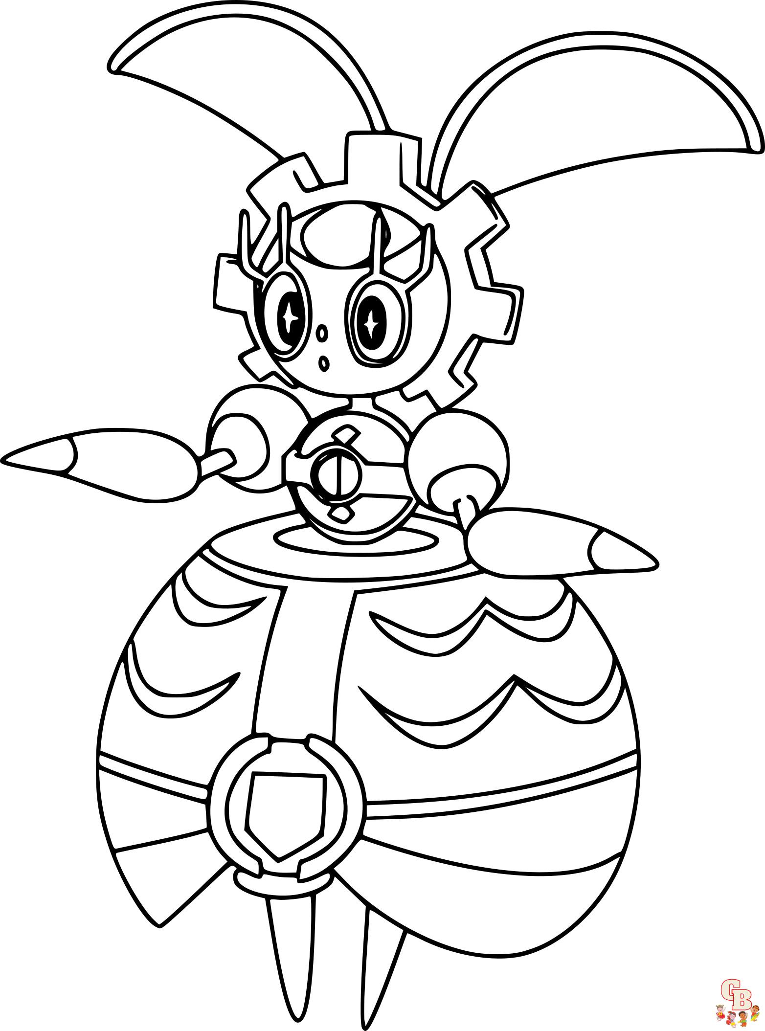 Pokemon Magearna coloring pages printable