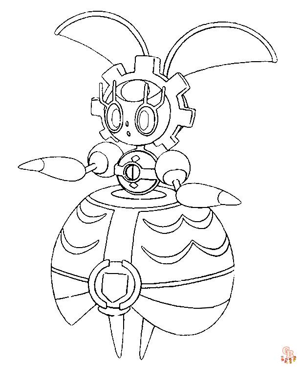 Pokemon Magearna coloring pages