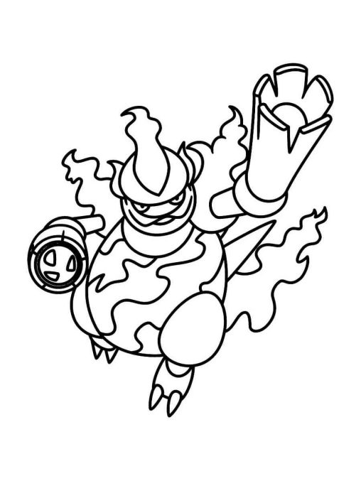 Magmortar Coloring Pages Coloring Pages