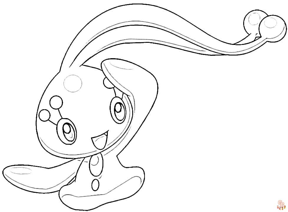 Coloring Pages Pokemon - Manaphy - Drawings Pokemon