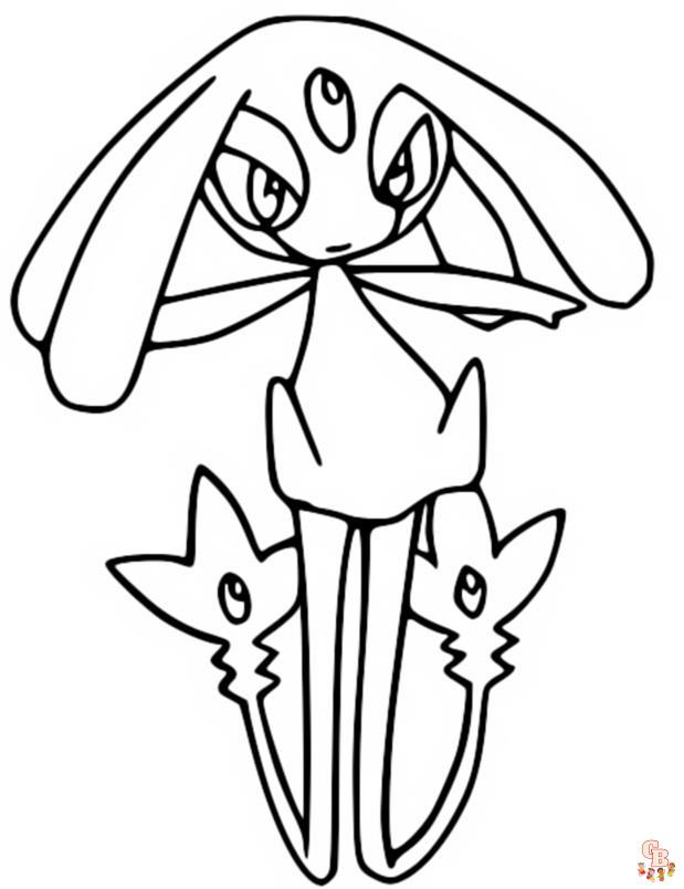 Pokemon Mesprit Coloring Pages