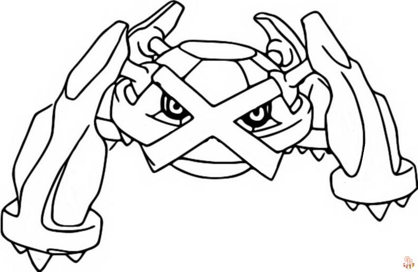 Metagross Coloring Pages