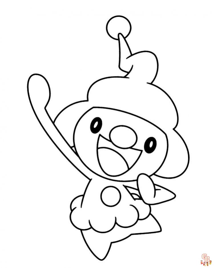 mime jr coloring page png pokemon