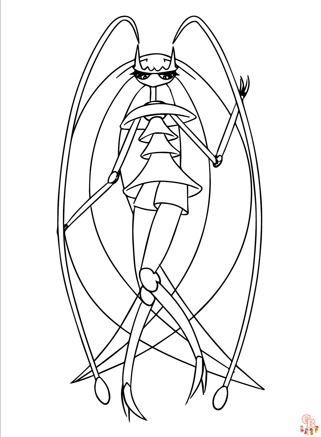 Pokemon Pheromosa coloring pages