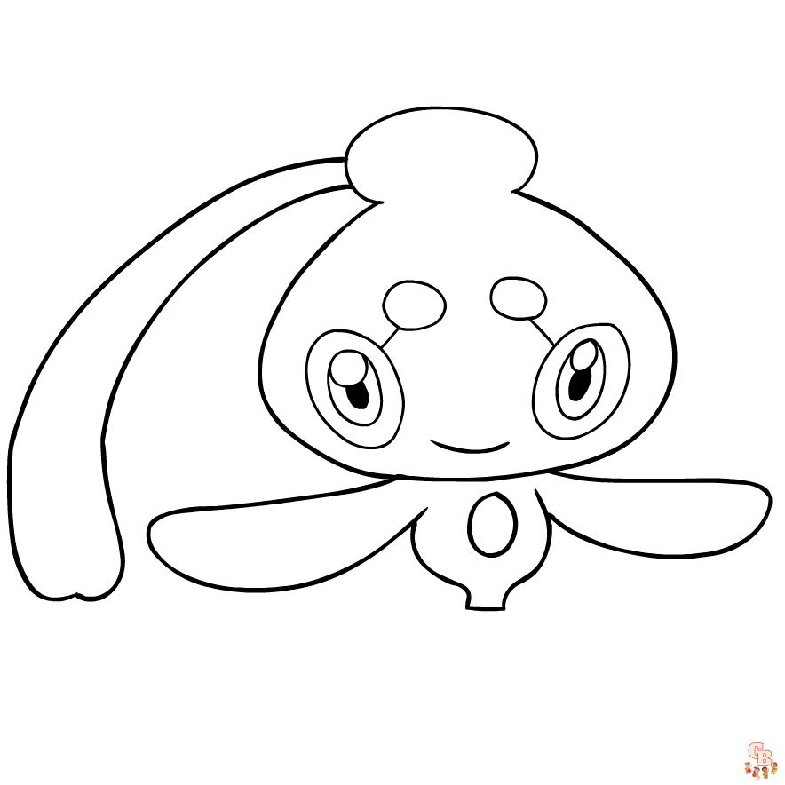 Coloring Pages Pokemon - Manaphy - Drawings Pokemon