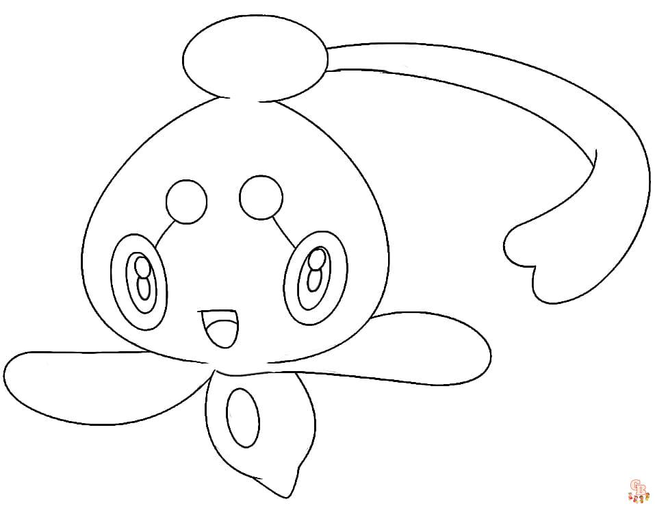 Coloring Pages Pokemon - Manaphy - Drawings Pokemon