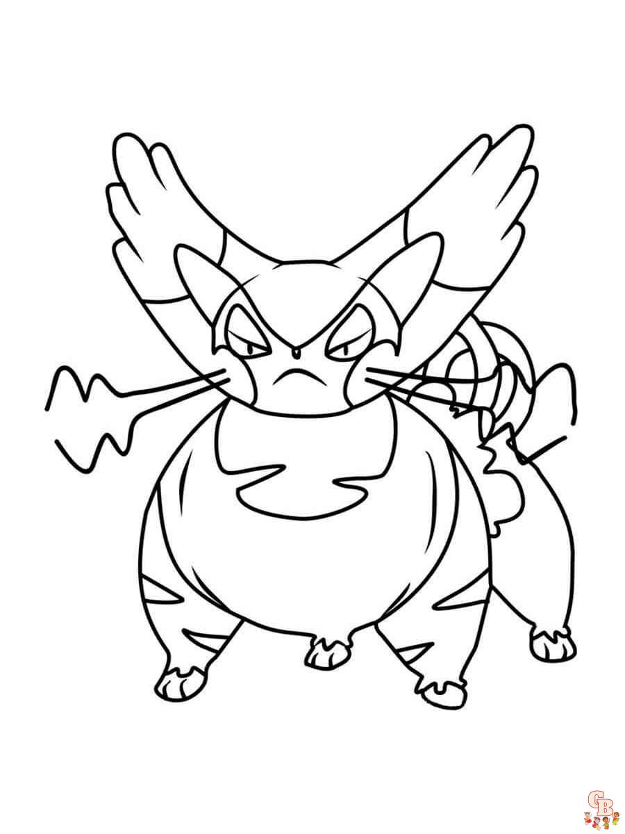 Pokemon Purugly coloring pages