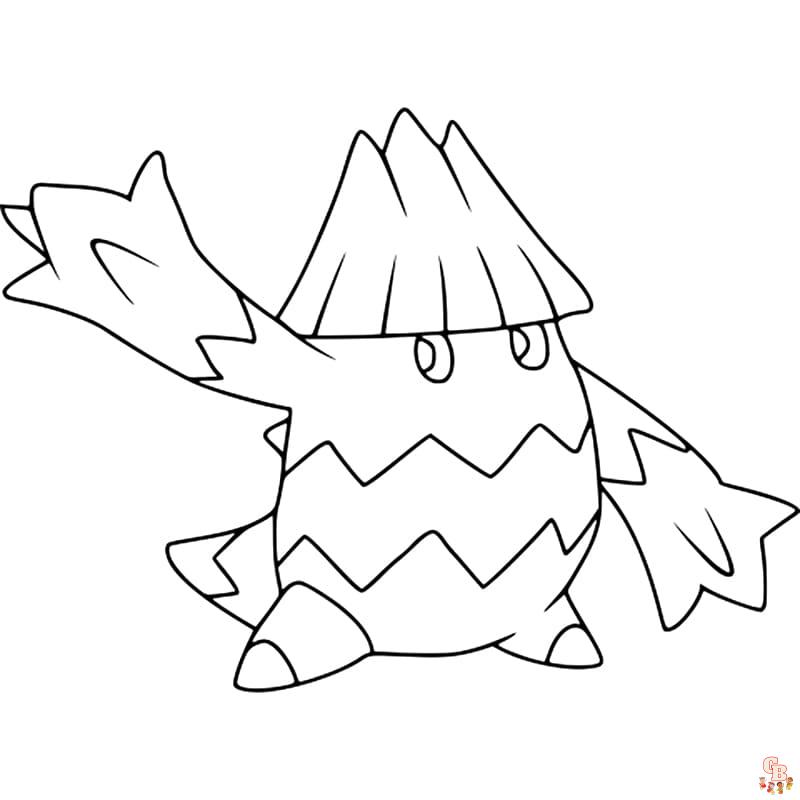 Pokémon Snover Coloring Pages