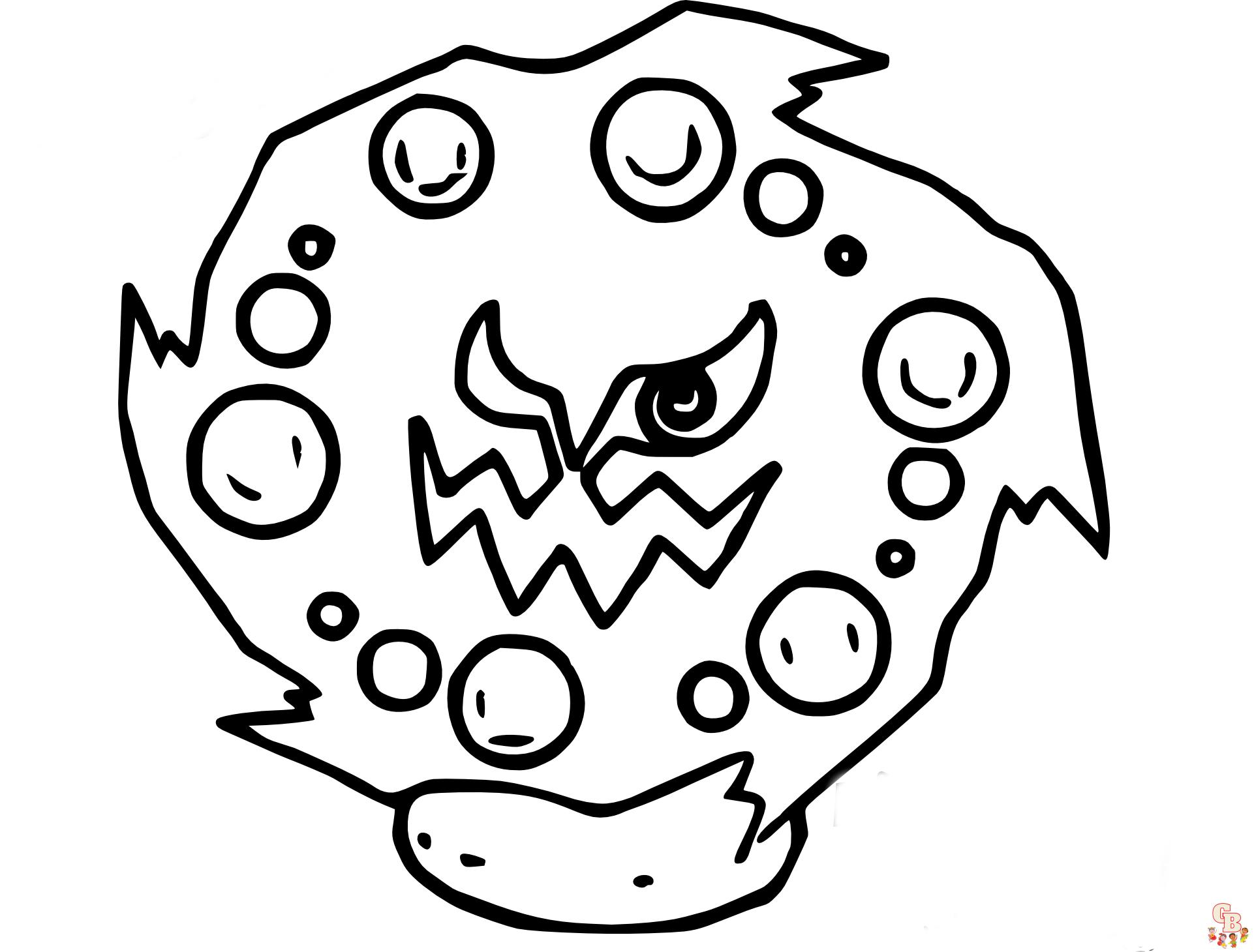 Discover the Magic of Pokemon Spiritomb Coloring Pages