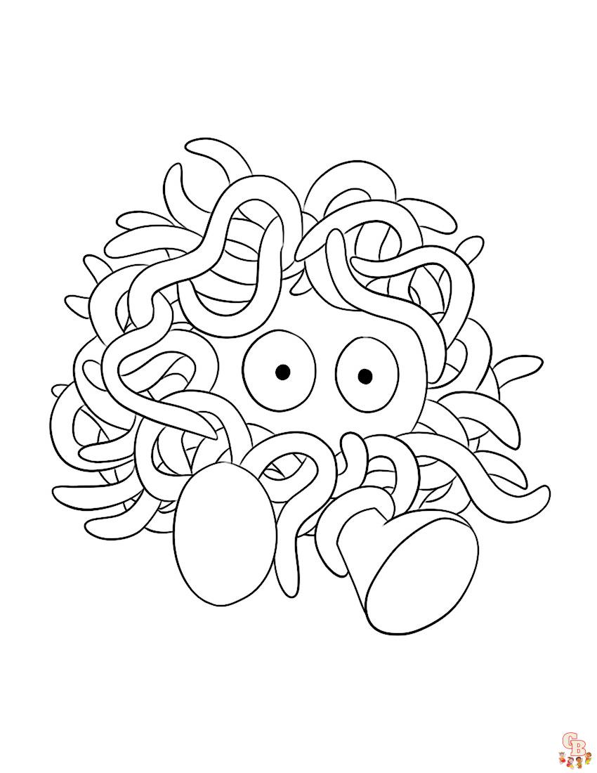 Get Creative with Tentacool Coloring Pages: Free and Printable