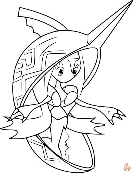 Pokemon Tapu Fini coloring pages free