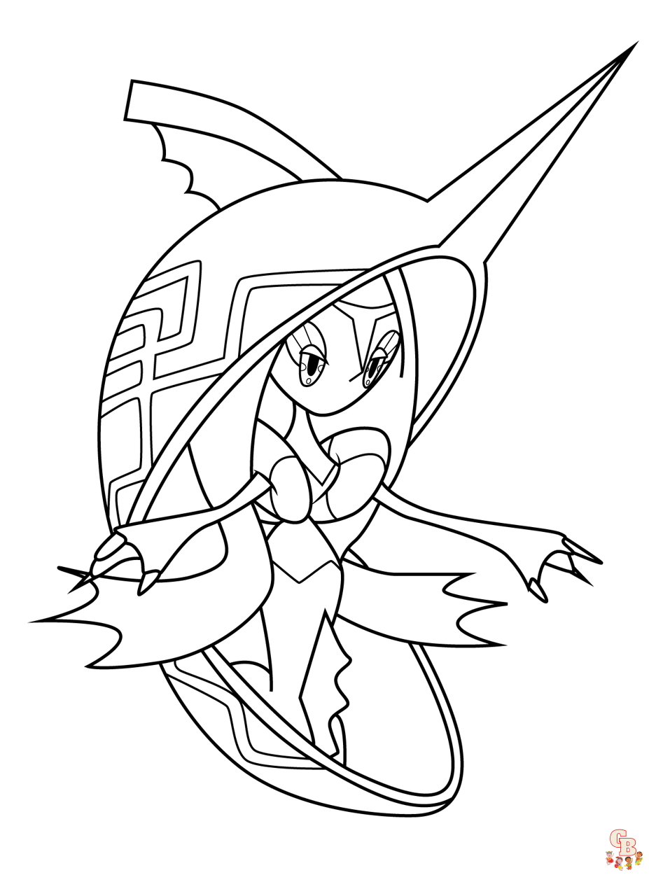 Pokemon Tapu Fini coloring pages