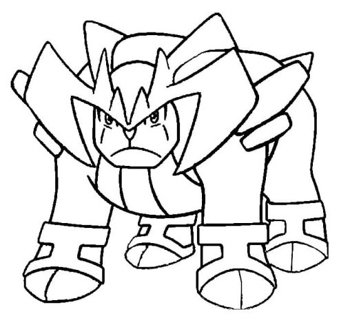 terrakion coloring page in pdf pokemon